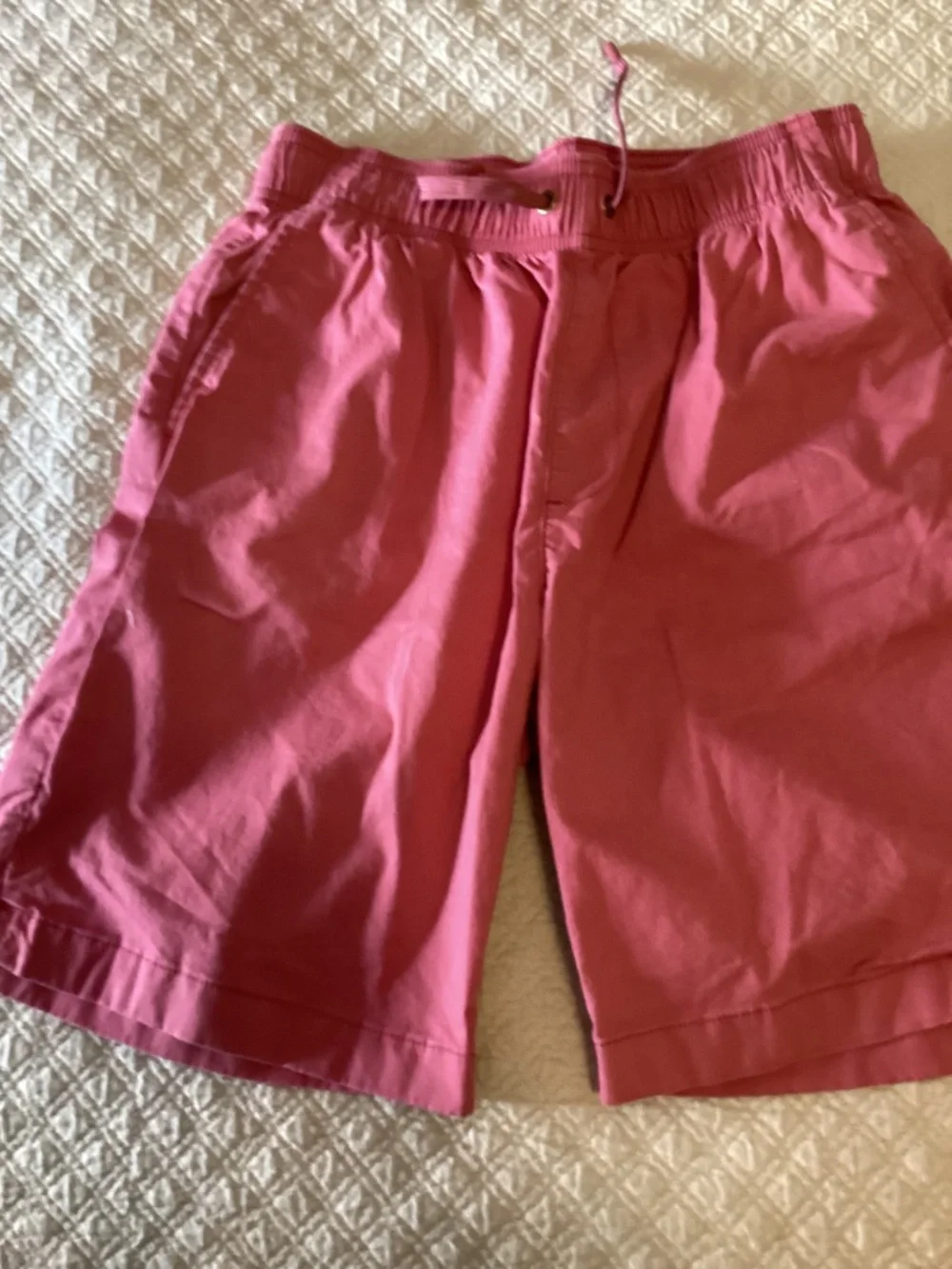 Janie & Jack soft red plaid gauze shirt with Crewcuts  drawstring shorts size 16